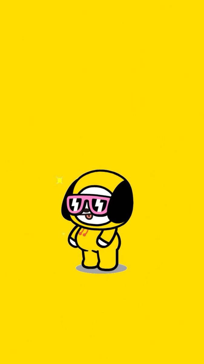 Chimmy, BT21, yellow suit, SD Phone Wallpaper