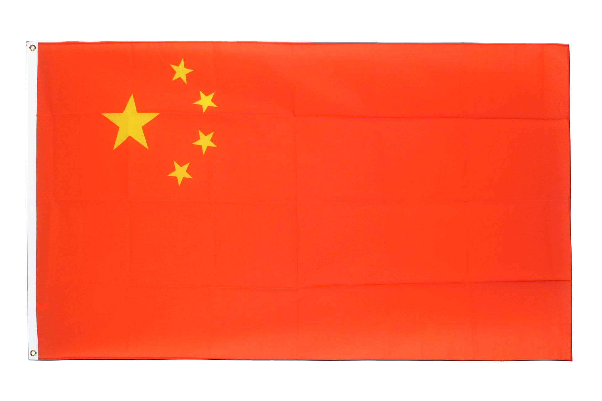 China flag, vibrant red, yellow stars, Full HD Desktop Wallpaper