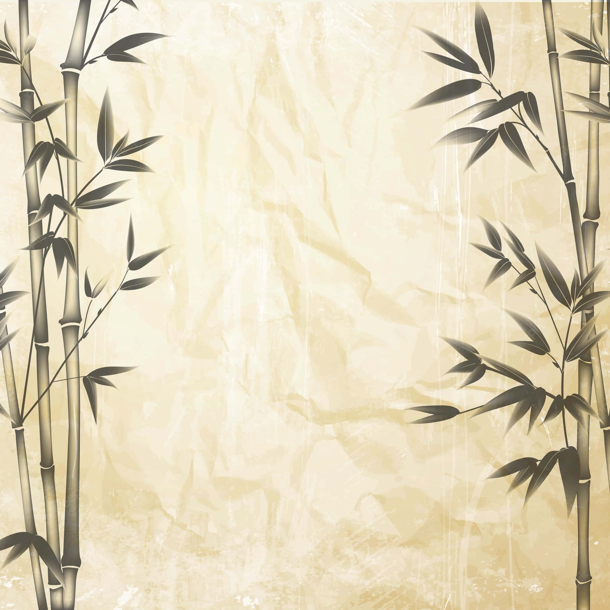 Chinese Bamboo, beige background, bamboo stalks, Full HD Desktop Wallpaper