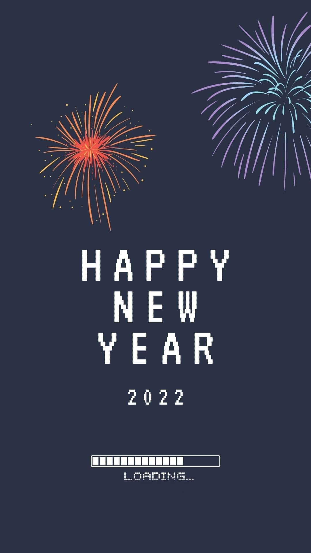 Chinese New Year 2022, fireworks, HAPPY NEW YEAR 2022, Full HD Phone Wallpaper