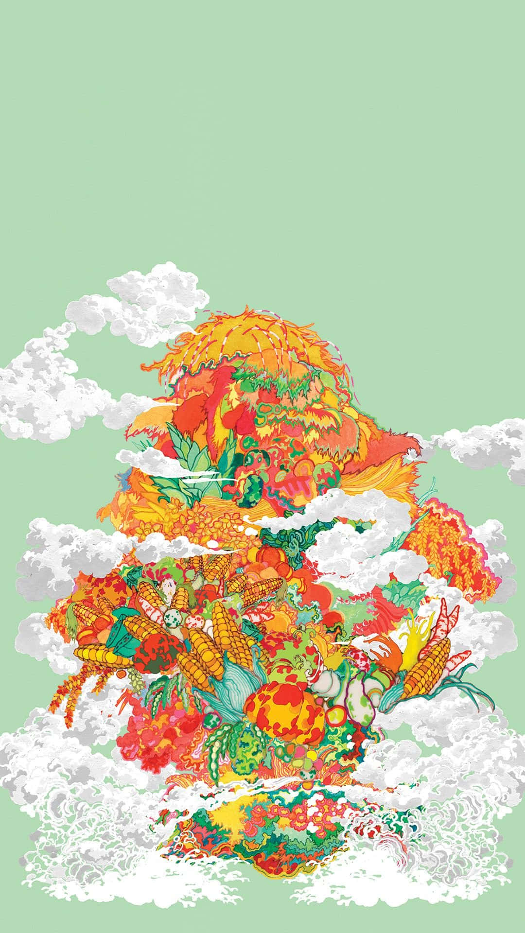 Chinese New Year, iPhone, mountain, Full HD Phone Wallpaper