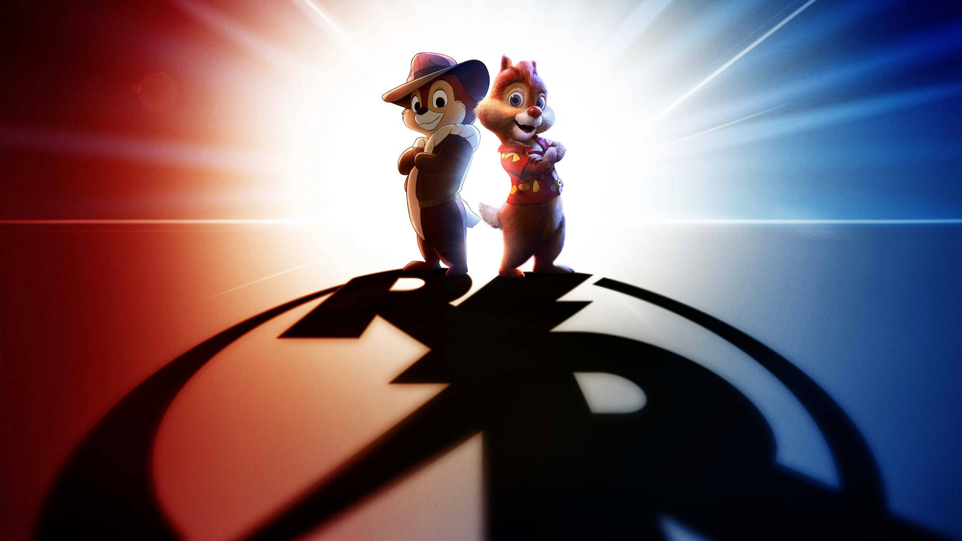 Chip N Dale Rescue Rangers, power pose, stylized logo, Full HD Desktop Wallpaper