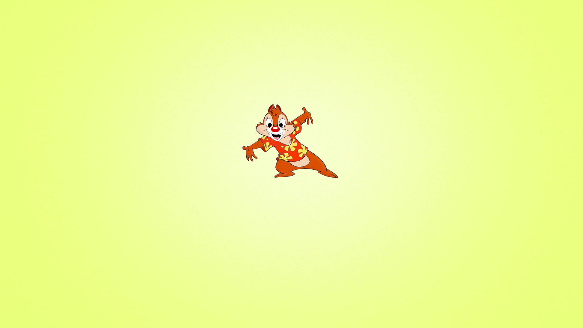 Dale, Chip N Dale Rescue Rangers, red floral shirt, Full HD Desktop Wallpaper