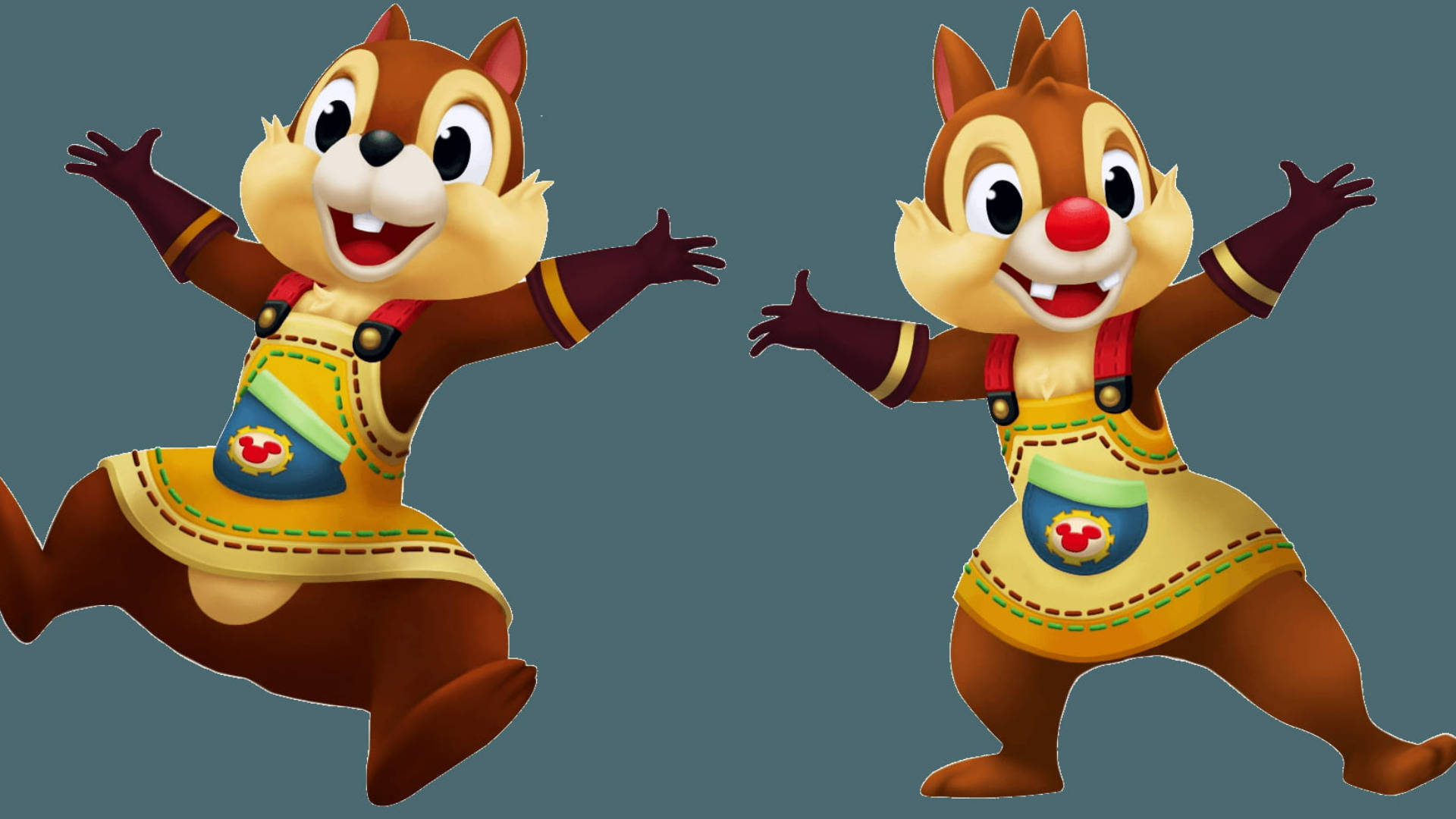 Chip N Dale Rescue Rangers, Disney aprons, yellow overalls, Full HD Desktop Wallpaper