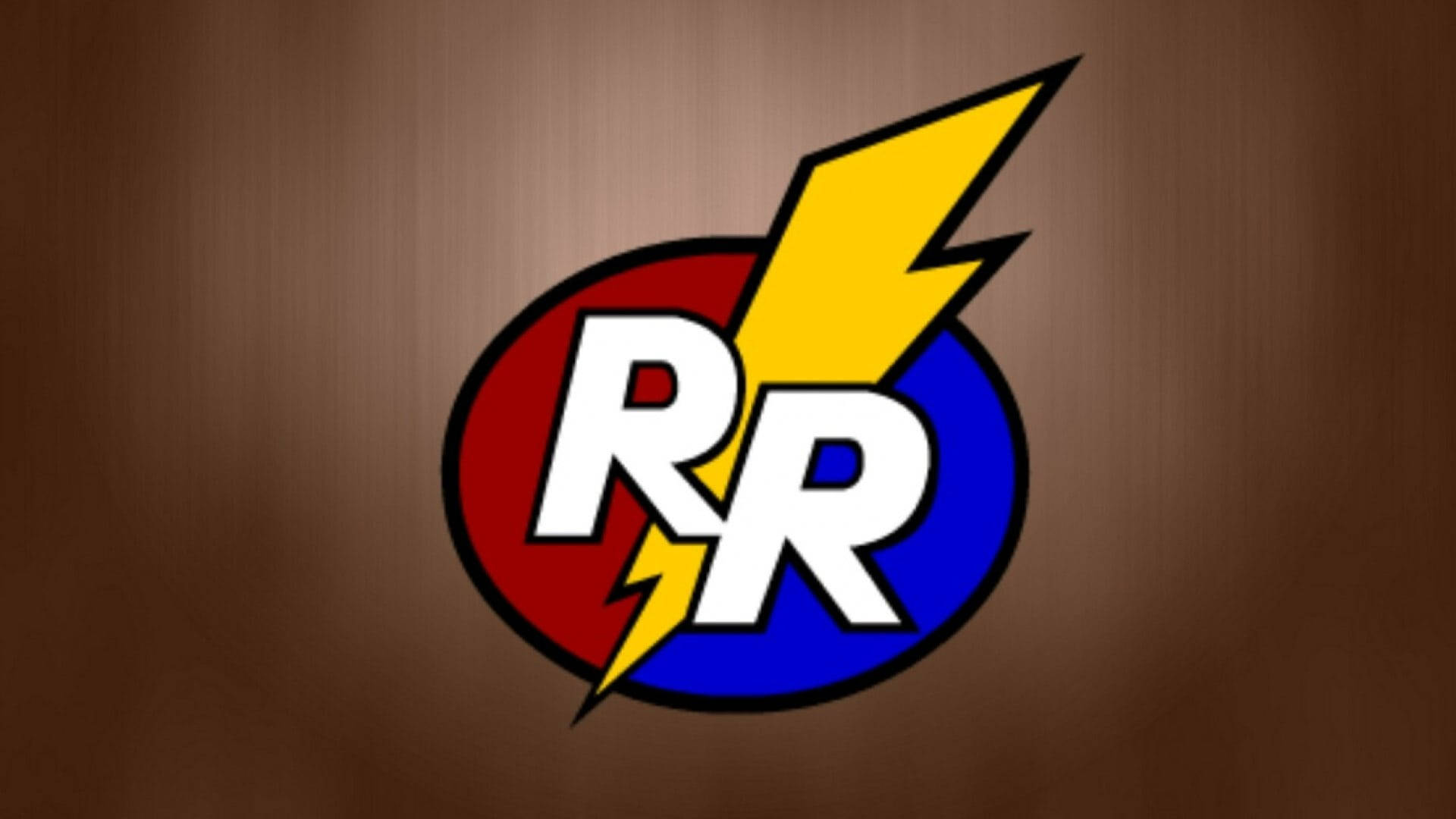 Chip N Dale Rescue Rangers, blue and red, white RR letters, Full HD Desktop Wallpaper
