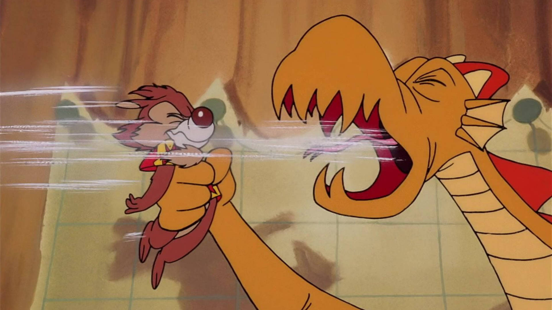 Chip N Dale Rescue Rangers, dragon's breath, wooden cave, Full HD Desktop Wallpaper