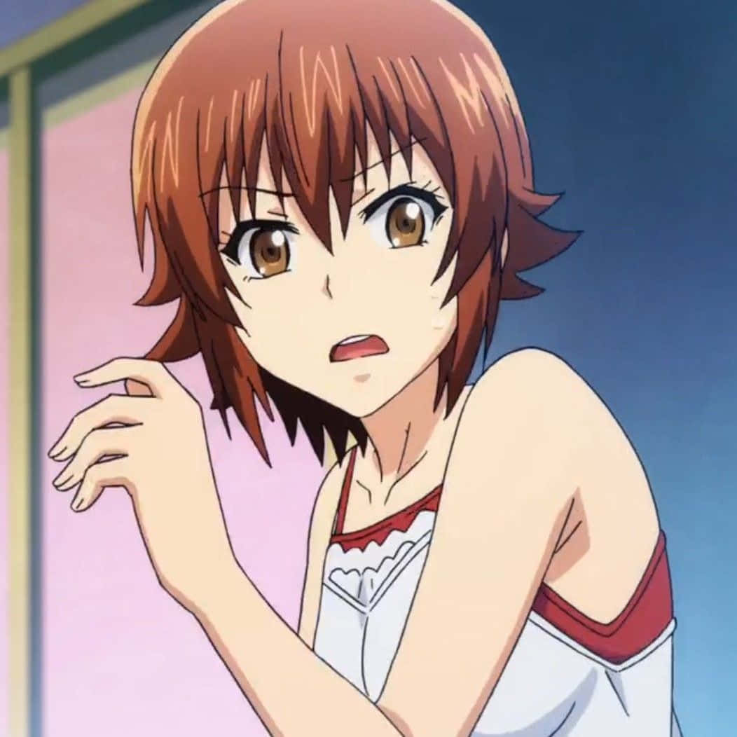 Chisa Kotegawa, short brown hair, wide eyes, SD Desktop Wallpaper