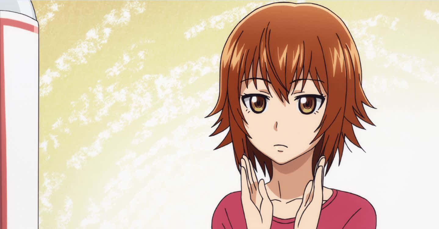 Chisa Kotegawa, anime series, short brown hair, HD Desktop Wallpaper