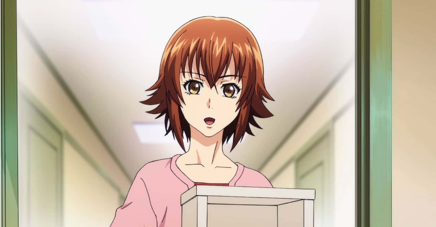 Chisa Kotegawa, short brown hair, pink shirt, HD Desktop Wallpaper