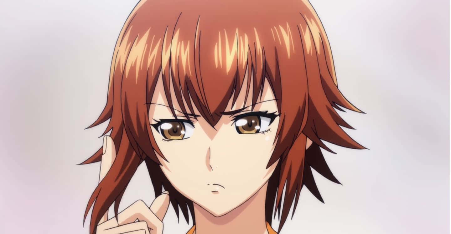 Chisa Kotegawa, anime style illustration, spiky brown hair, HD Desktop Wallpaper