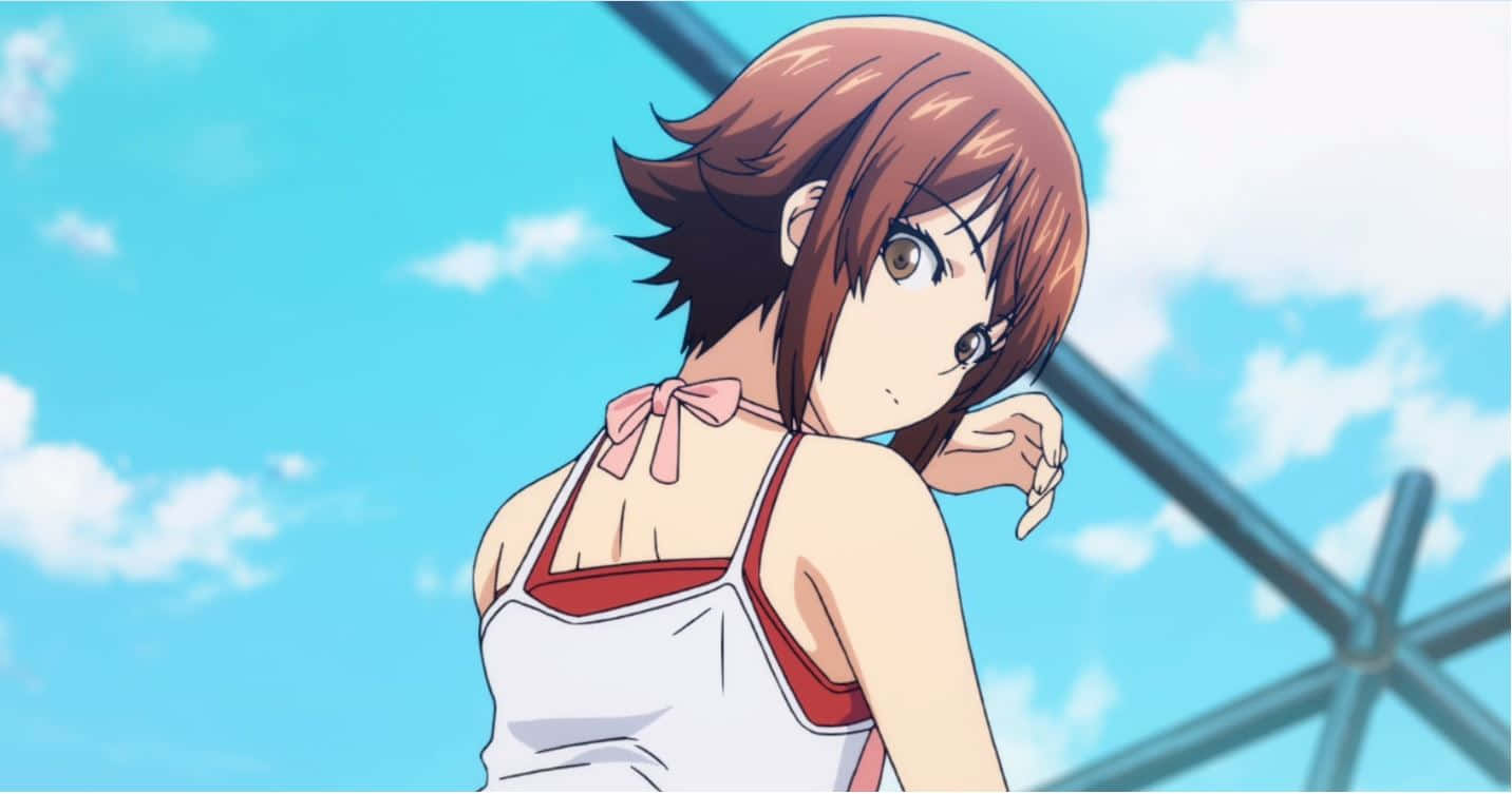 Chisa Kotegawa, brown-haired, white top, HD Desktop Wallpaper