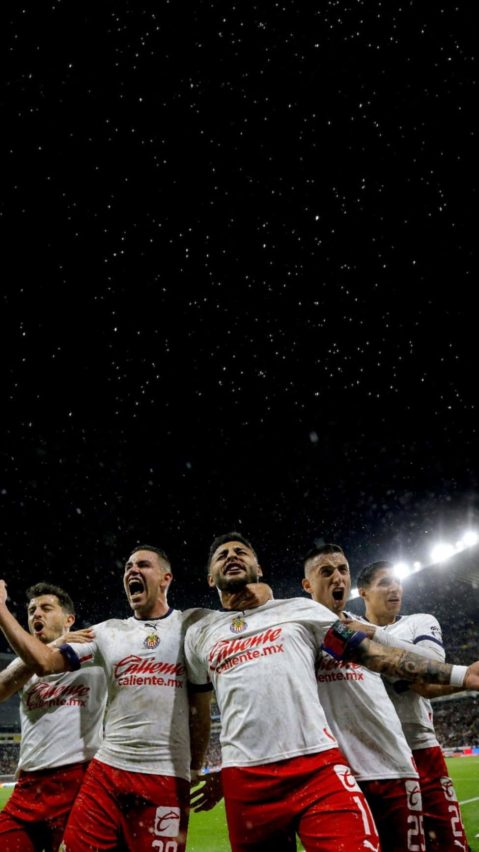 Chivas, starry night sky, stadium, HD Phone Wallpaper