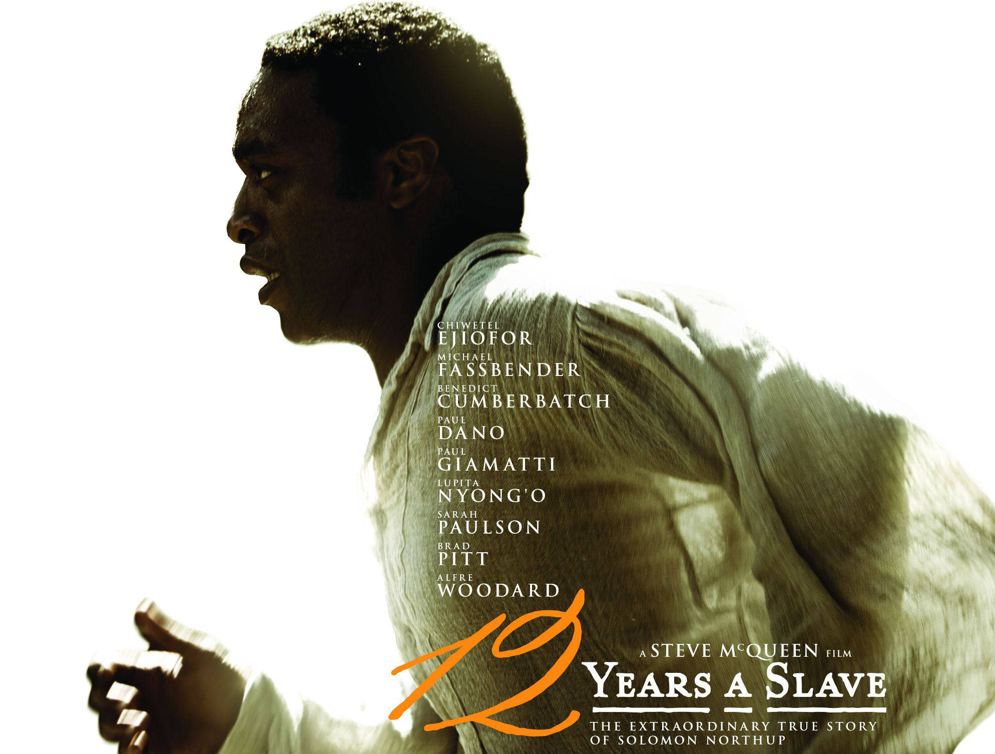 Chiwetel Ejiofor, 12 Years a Slave, film poster, Full HD Desktop Wallpaper