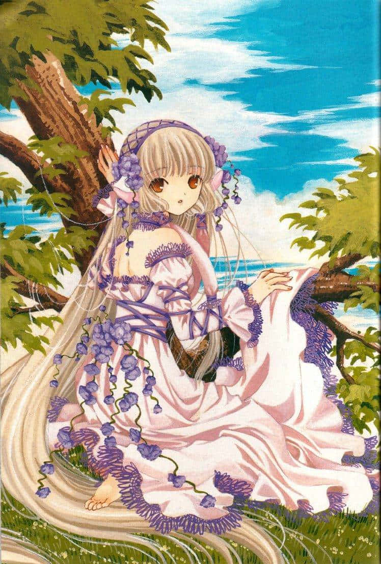 Chobits, Chii, anime series, SD Phone Wallpaper