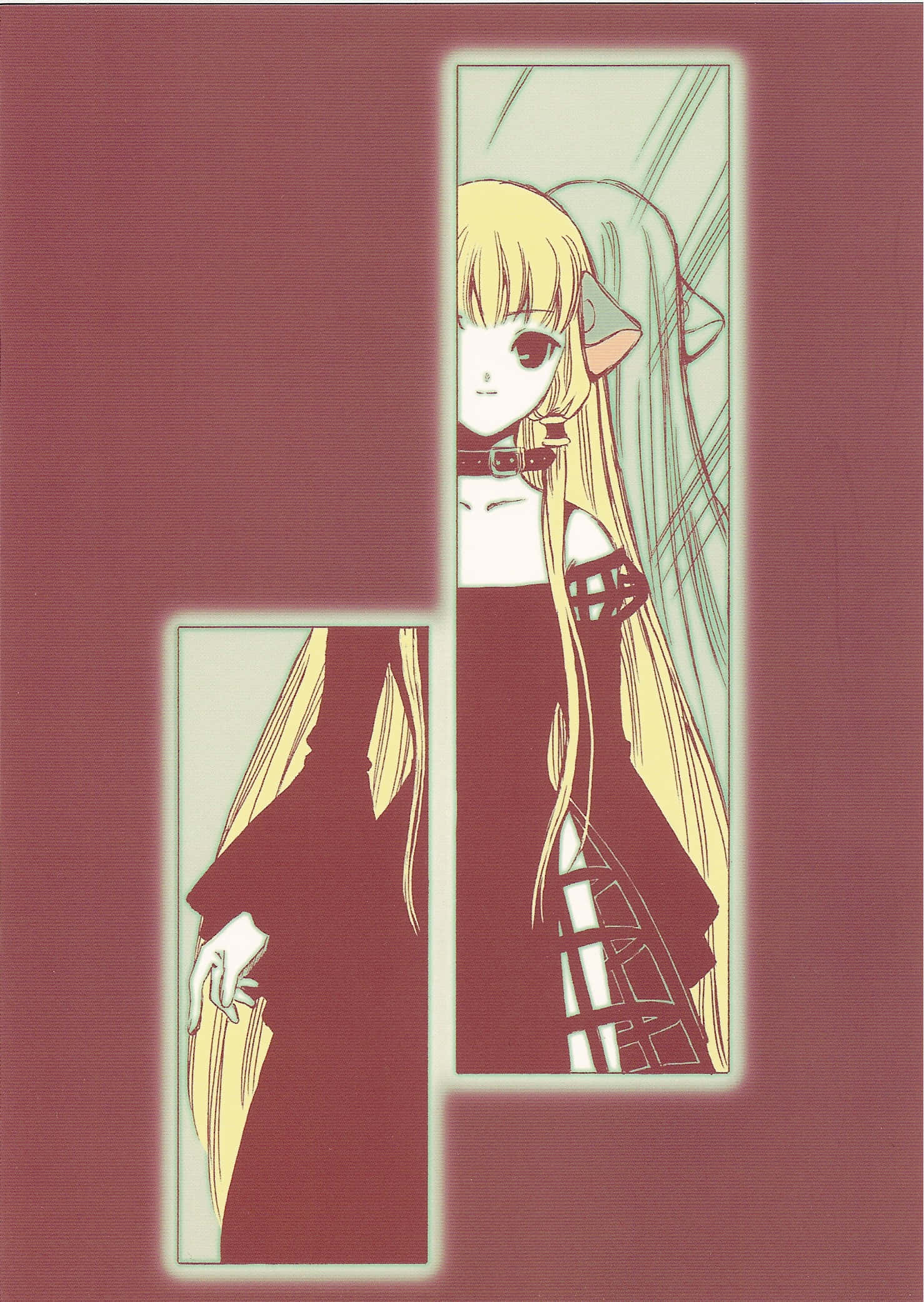 Chobits Freya, long blonde hair, elf ears, Full HD Phone Wallpaper