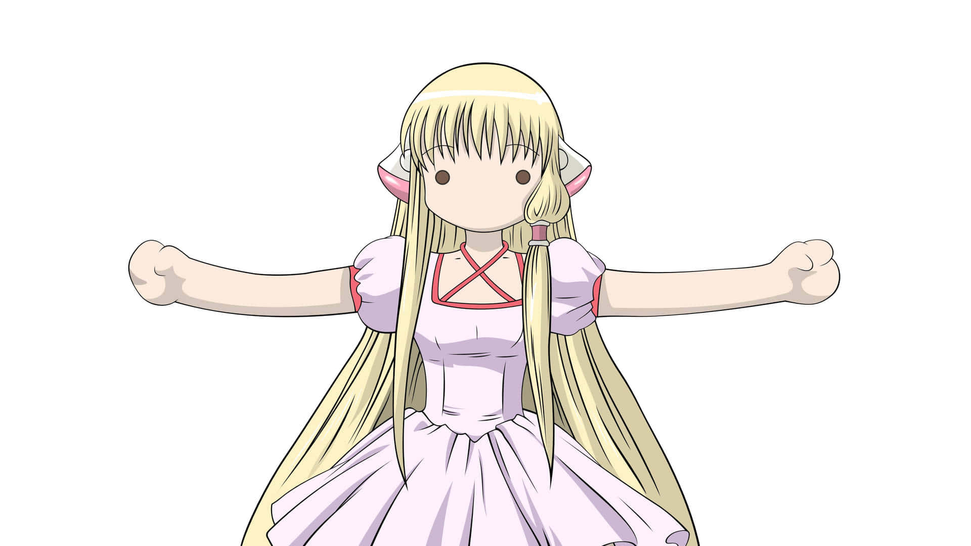 Chobits Freya, anime character, long blonde hair, Full HD Desktop Wallpaper