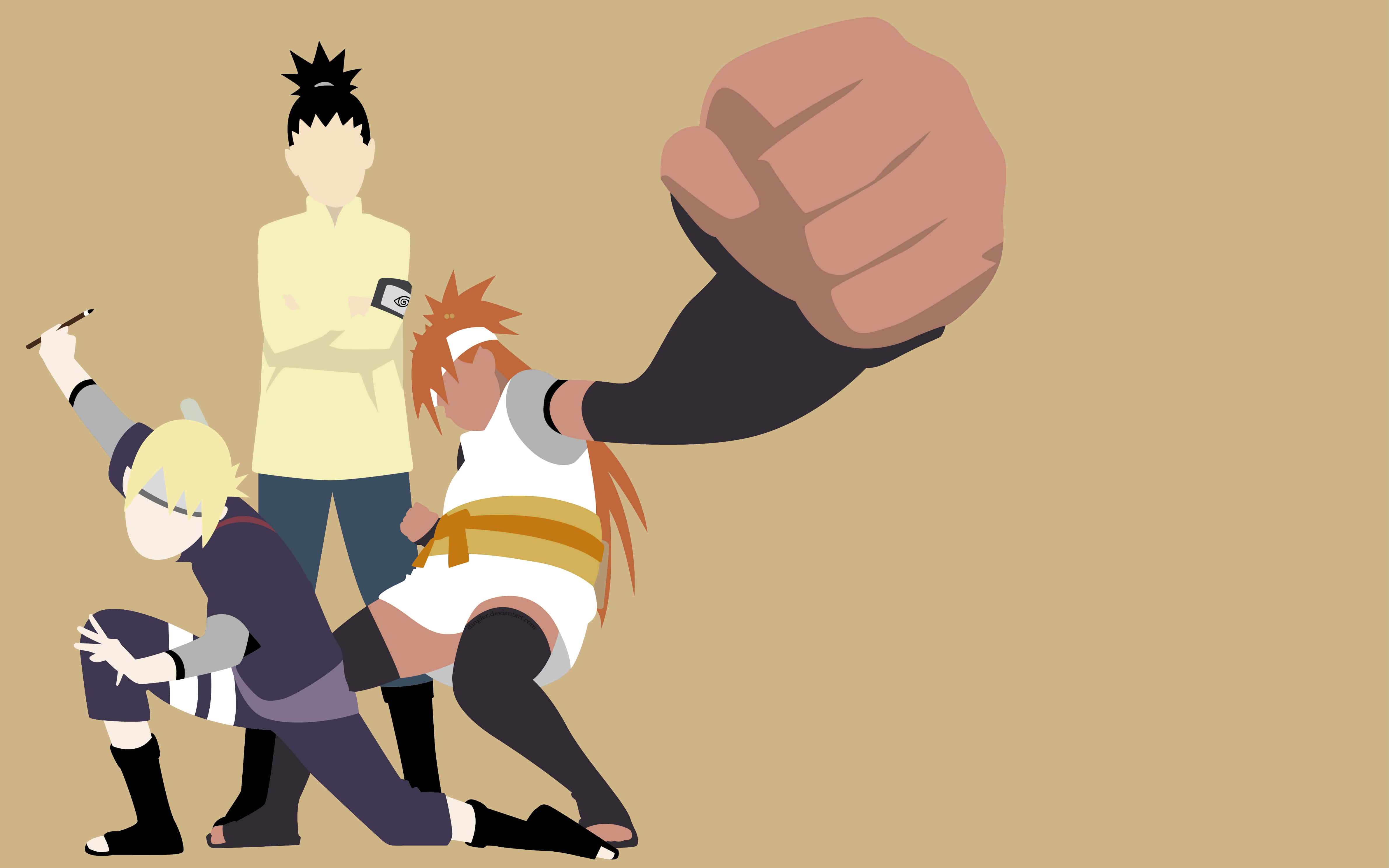 Chocho Akimichi, Butterfly Wings, giant fist, 4K Desktop Wallpaper