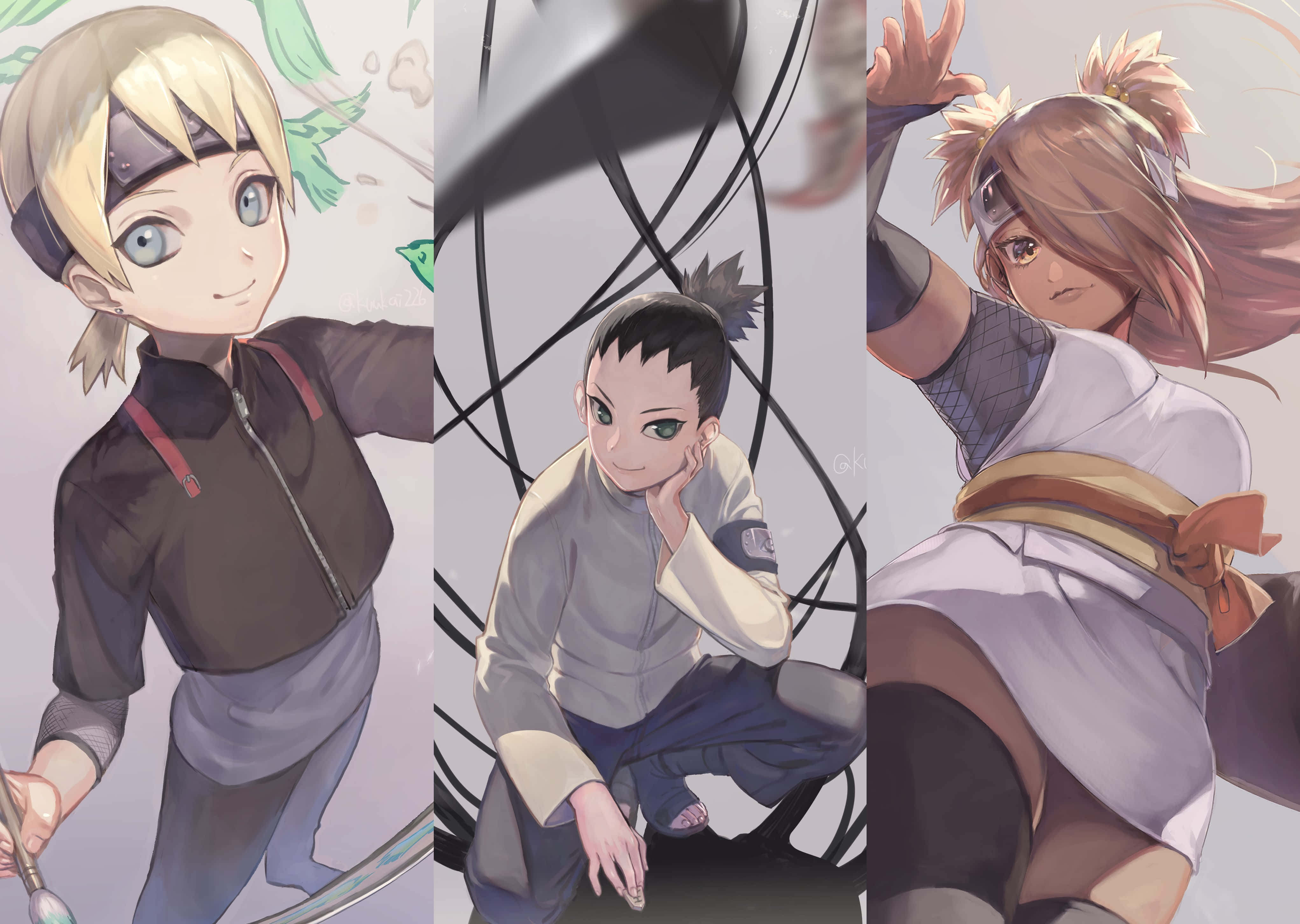 Chocho Akimichi, combat stance, anime characters, 4K Desktop Wallpaper