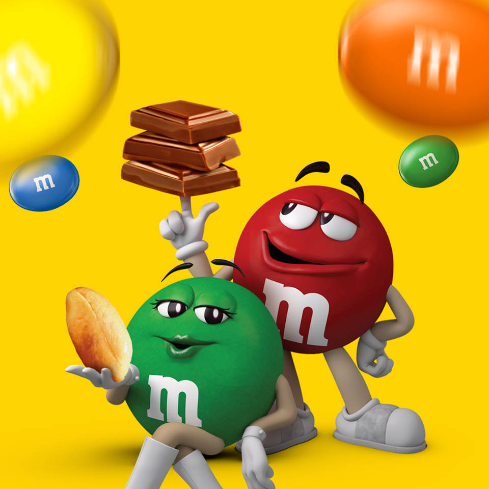 M&M, red, green, SD Desktop Wallpaper