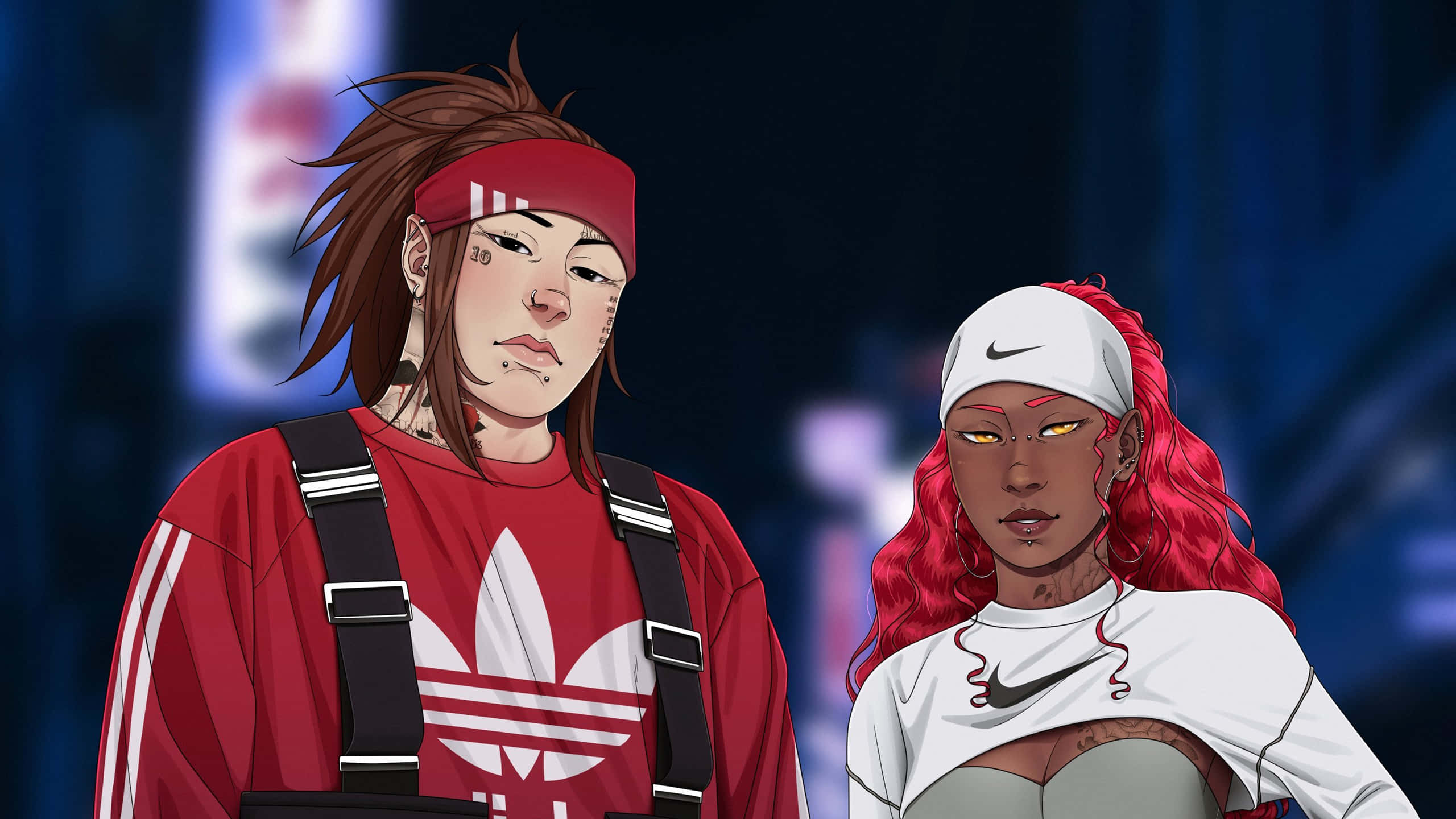 Choji, red hair, sportswear, 2K Desktop Wallpaper