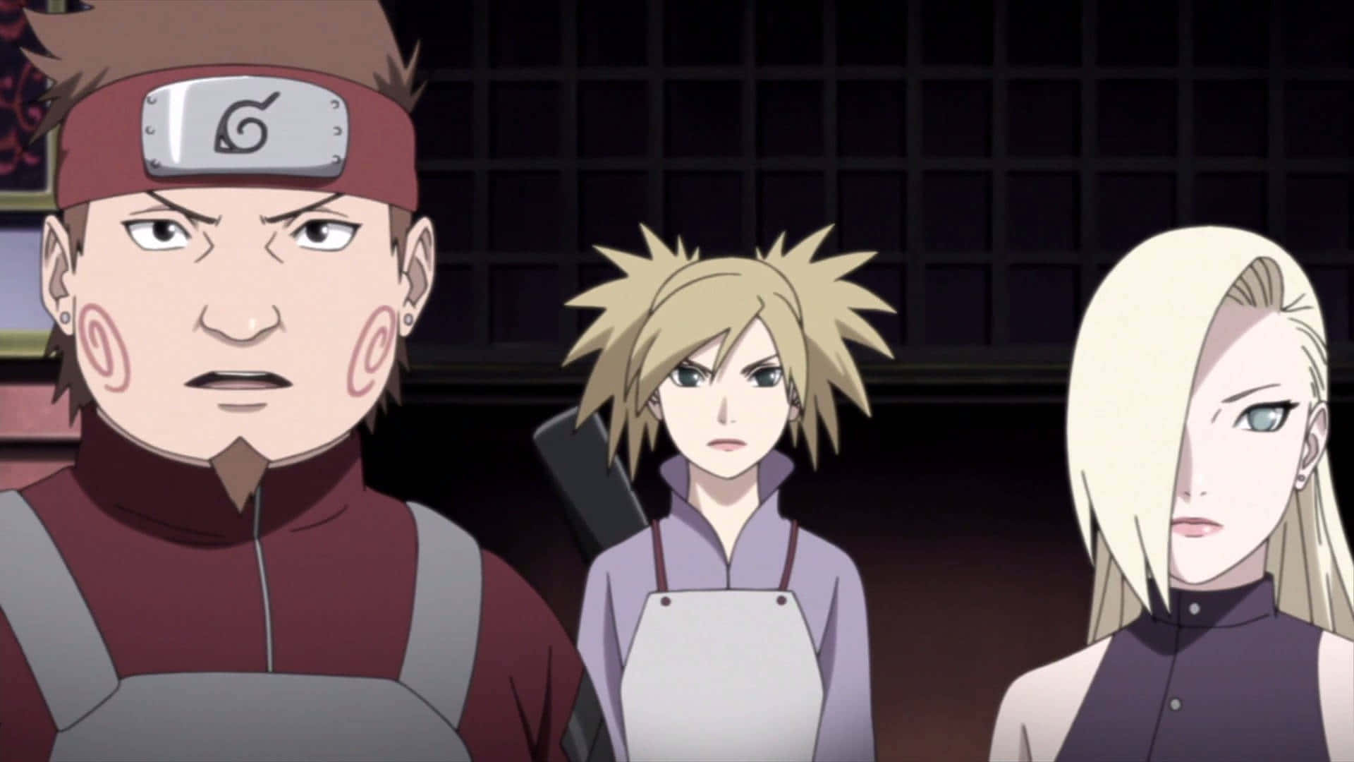 Choji, anime ninja, dimly lit room, Full HD Desktop Wallpaper