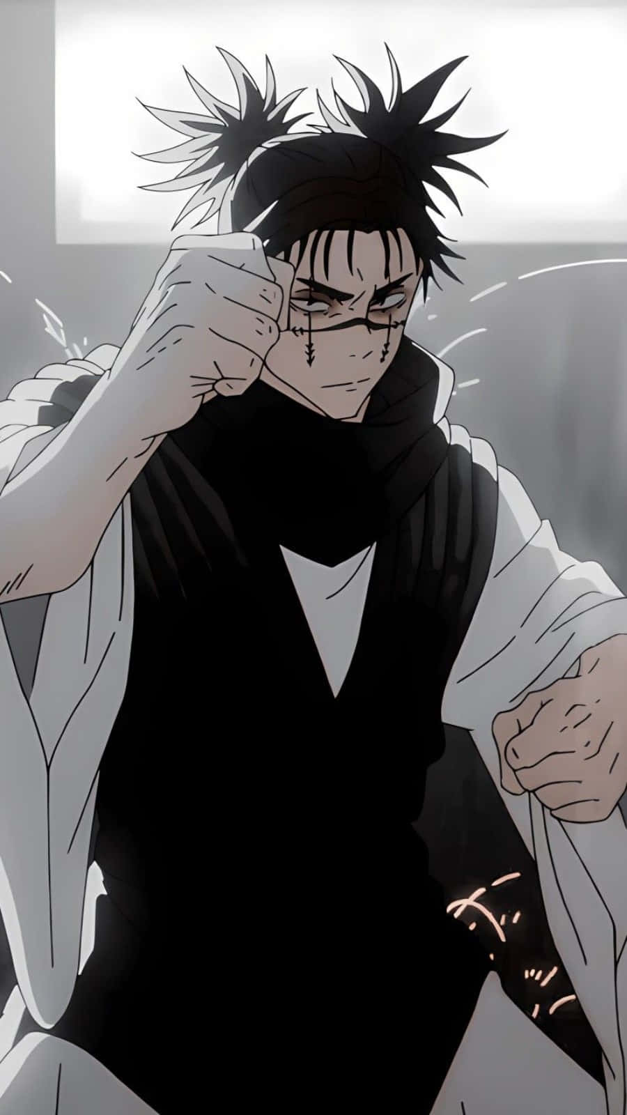 Choso, adjusting glasses, anime character, HD Phone Wallpaper