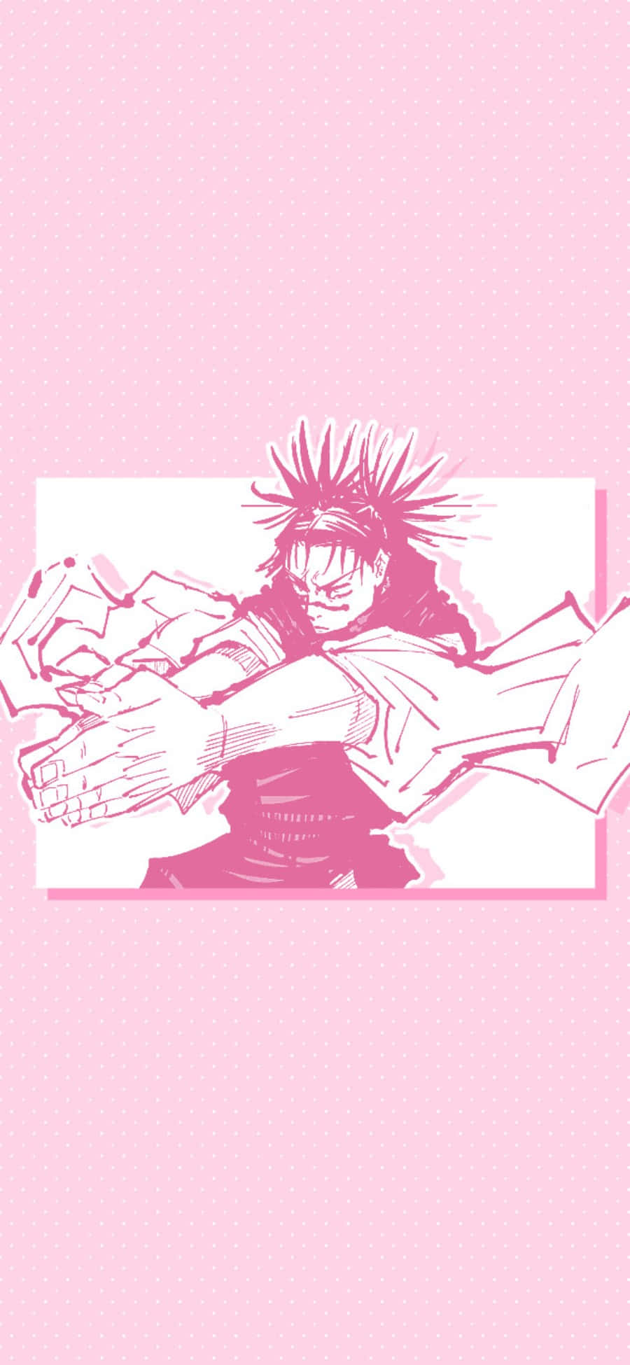 Choso, pink-toned anime character, spiky hair, Full HD Phone Wallpaper