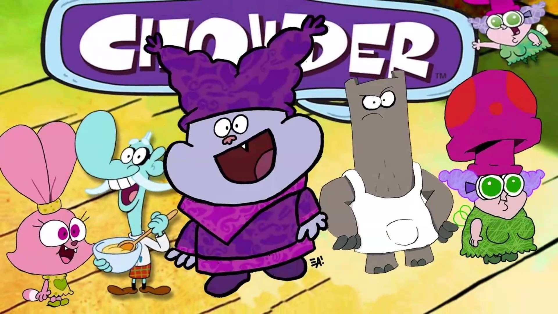 Chowder, Chowder Cartoon, the gang, Full HD Desktop Wallpaper