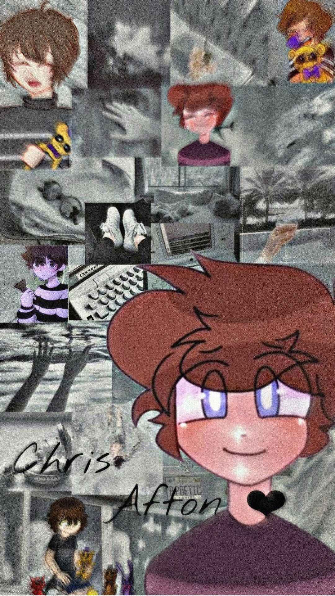 Chris Afton, smiling, brown-haired, Full HD Phone Wallpaper