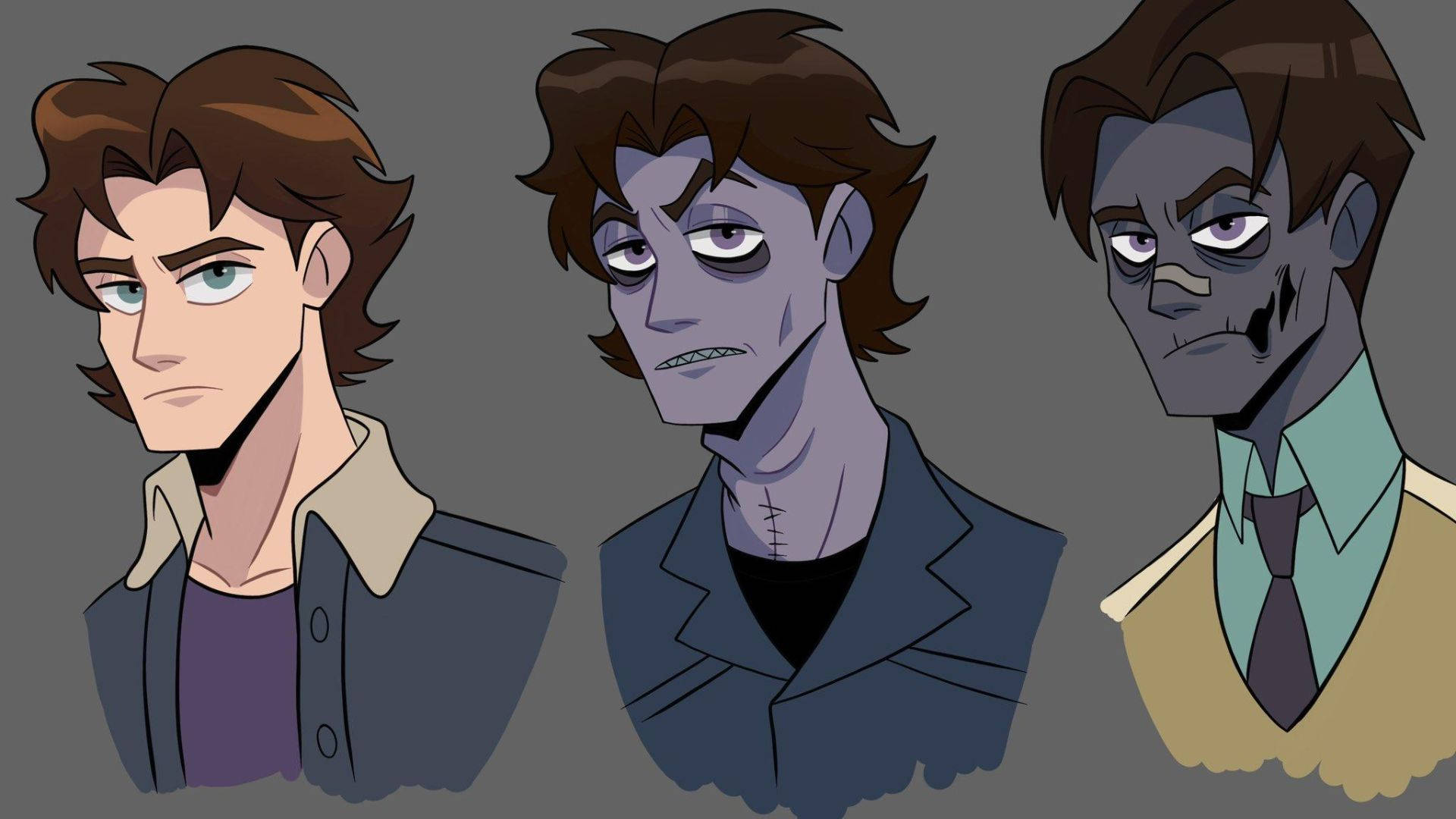 Chris Afton, zombie, pale skin, Full HD Desktop Wallpaper