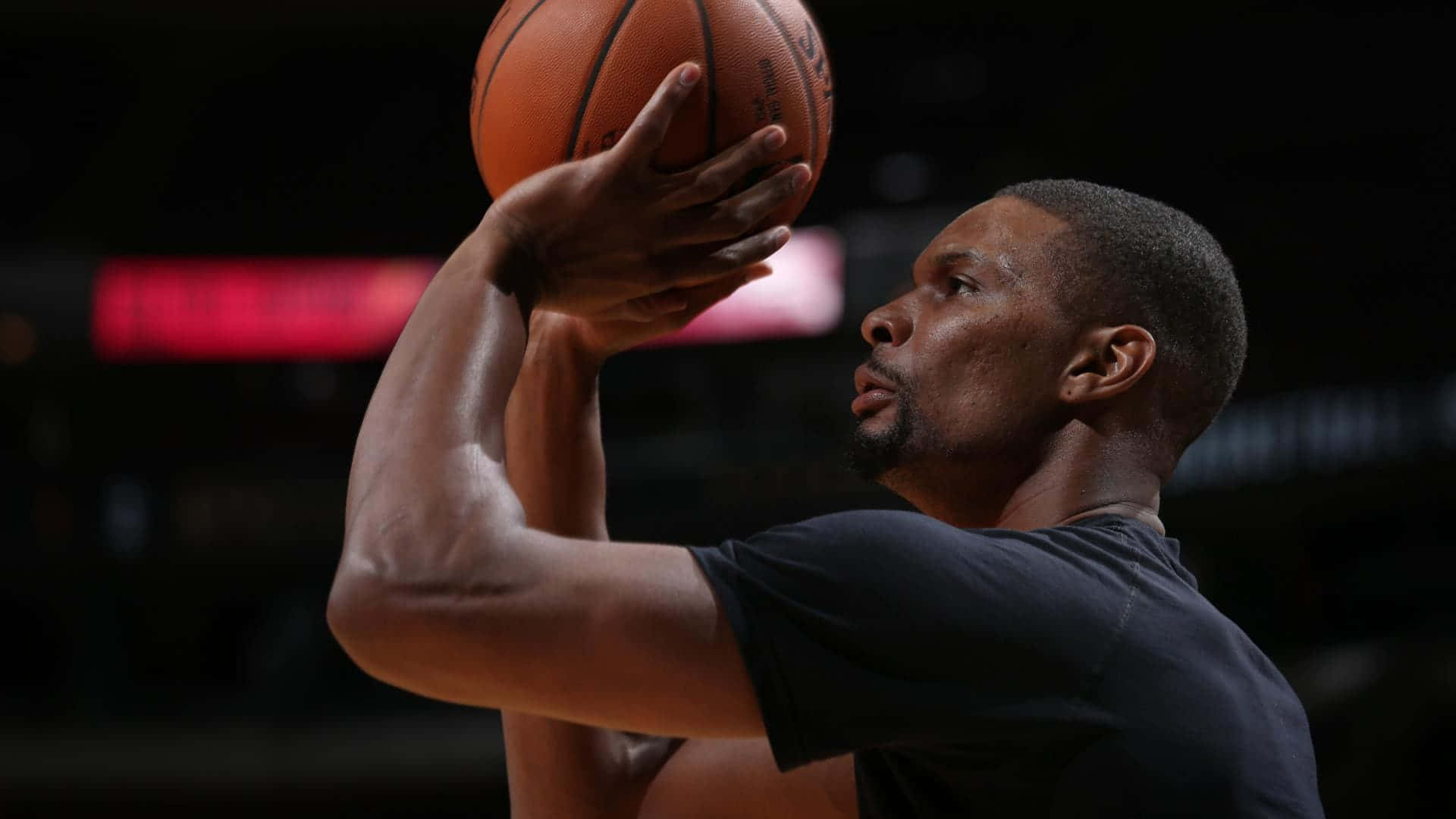 Chris Bosh, NBA Basketball Player, dark jersey, Full HD Desktop Wallpaper
