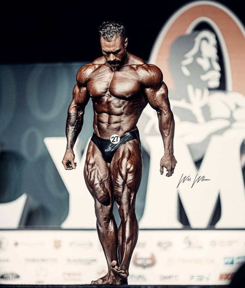 Chris Bumstead, number 27, stage, SD Phone Wallpaper