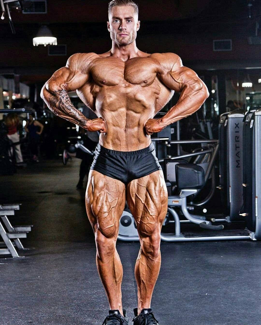 Chris Bumstead, rear lat spread pose, gym, HD Phone Wallpaper