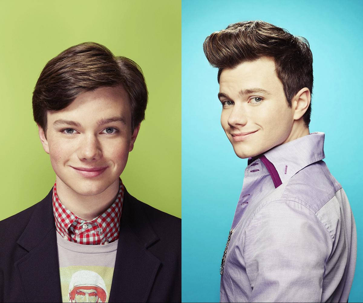 Chris Colfer, blazer, graphic tee, SD Desktop Wallpaper