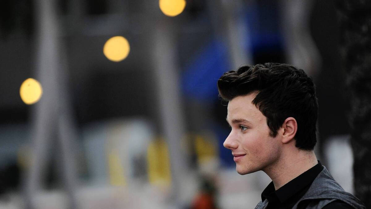 Chris Colfer, award winning actor, dark hair, SD Desktop Wallpaper