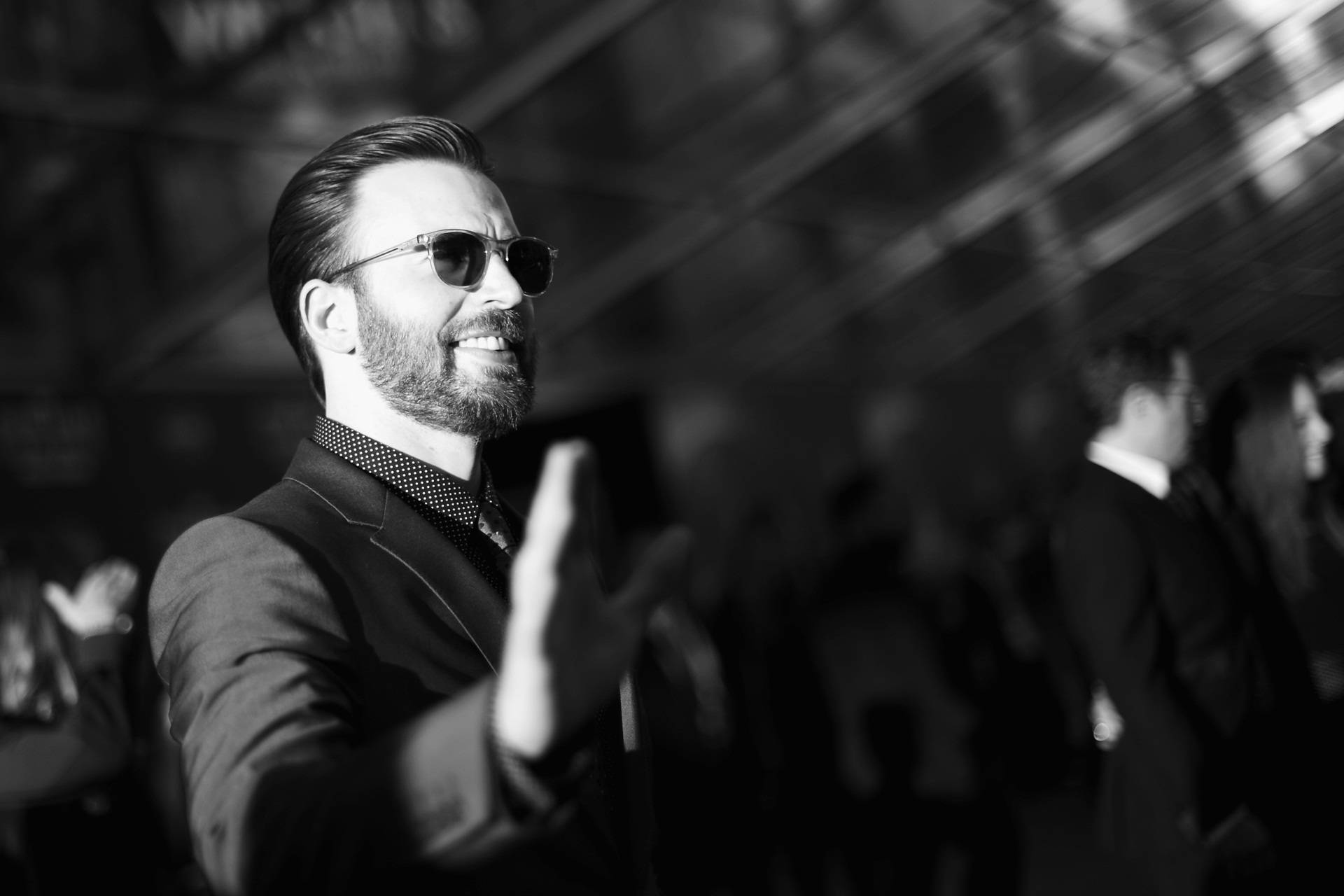 Chris Evans, sunglasses, suit, Full HD Desktop Wallpaper