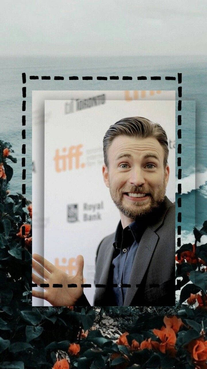 Chris Evans, suit, dashed border, HD Phone Wallpaper