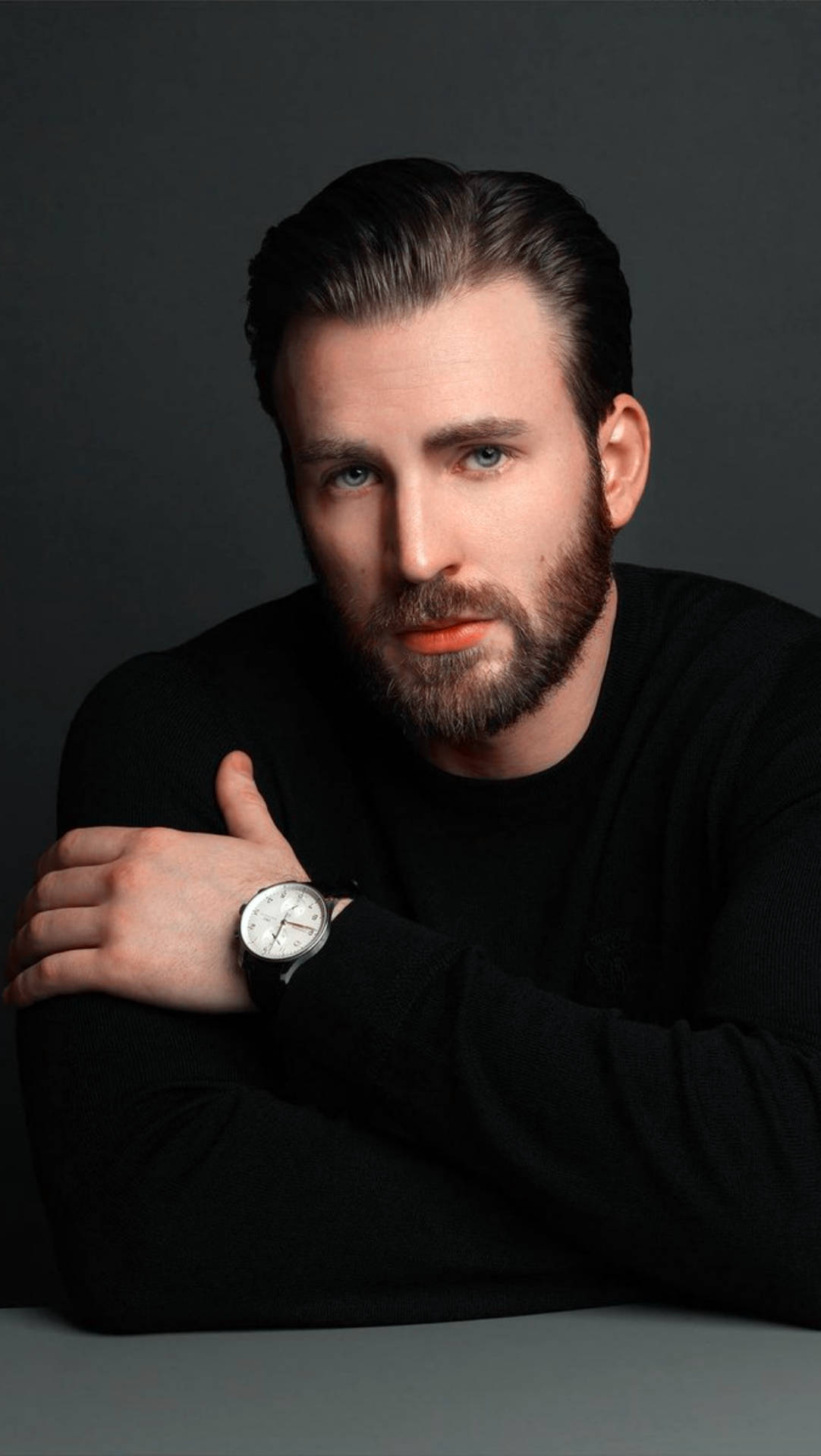 Chris Evans, beard, styled hair, Full HD Phone Wallpaper
