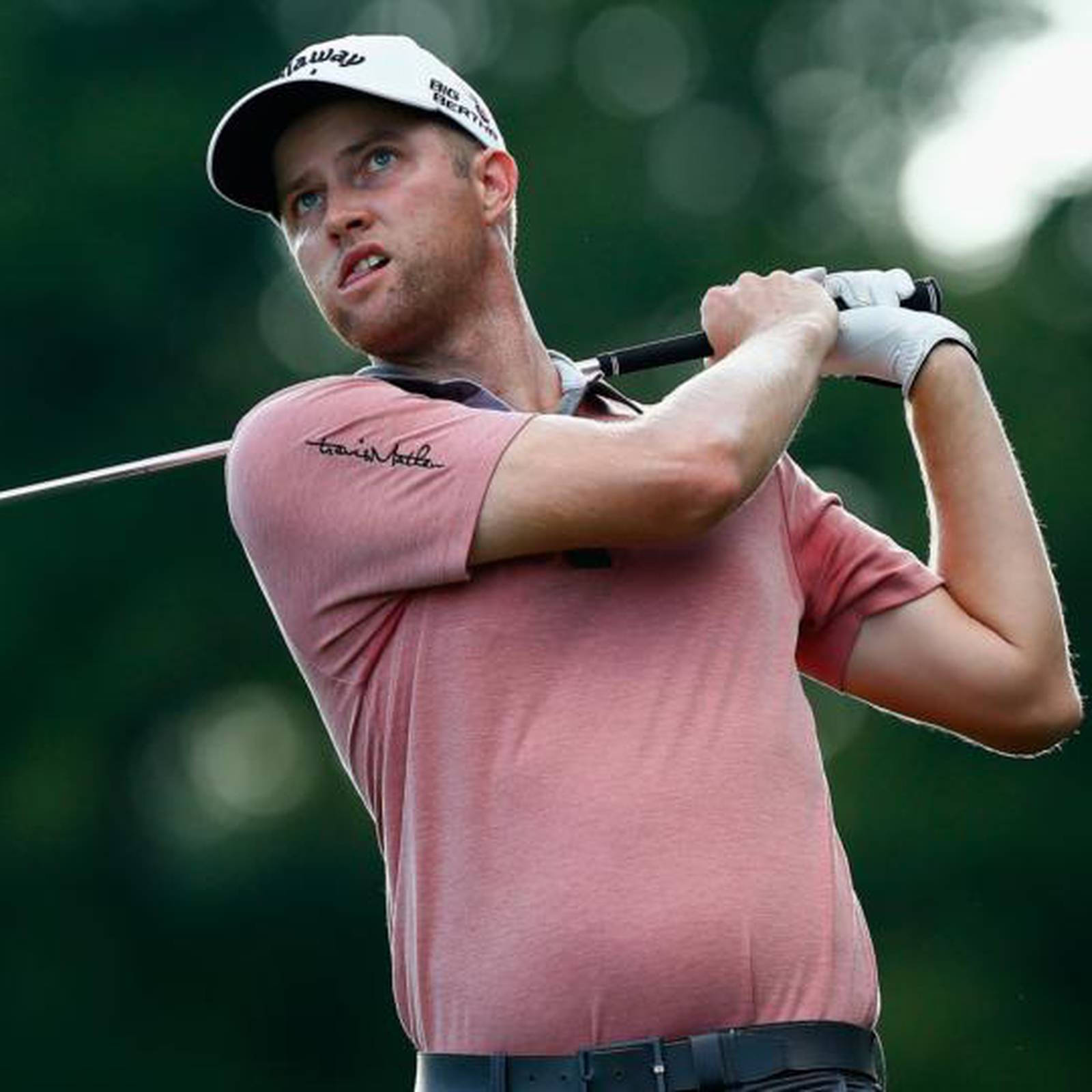 Chris Kirk, pink shirt, white cap, HD Desktop Wallpaper