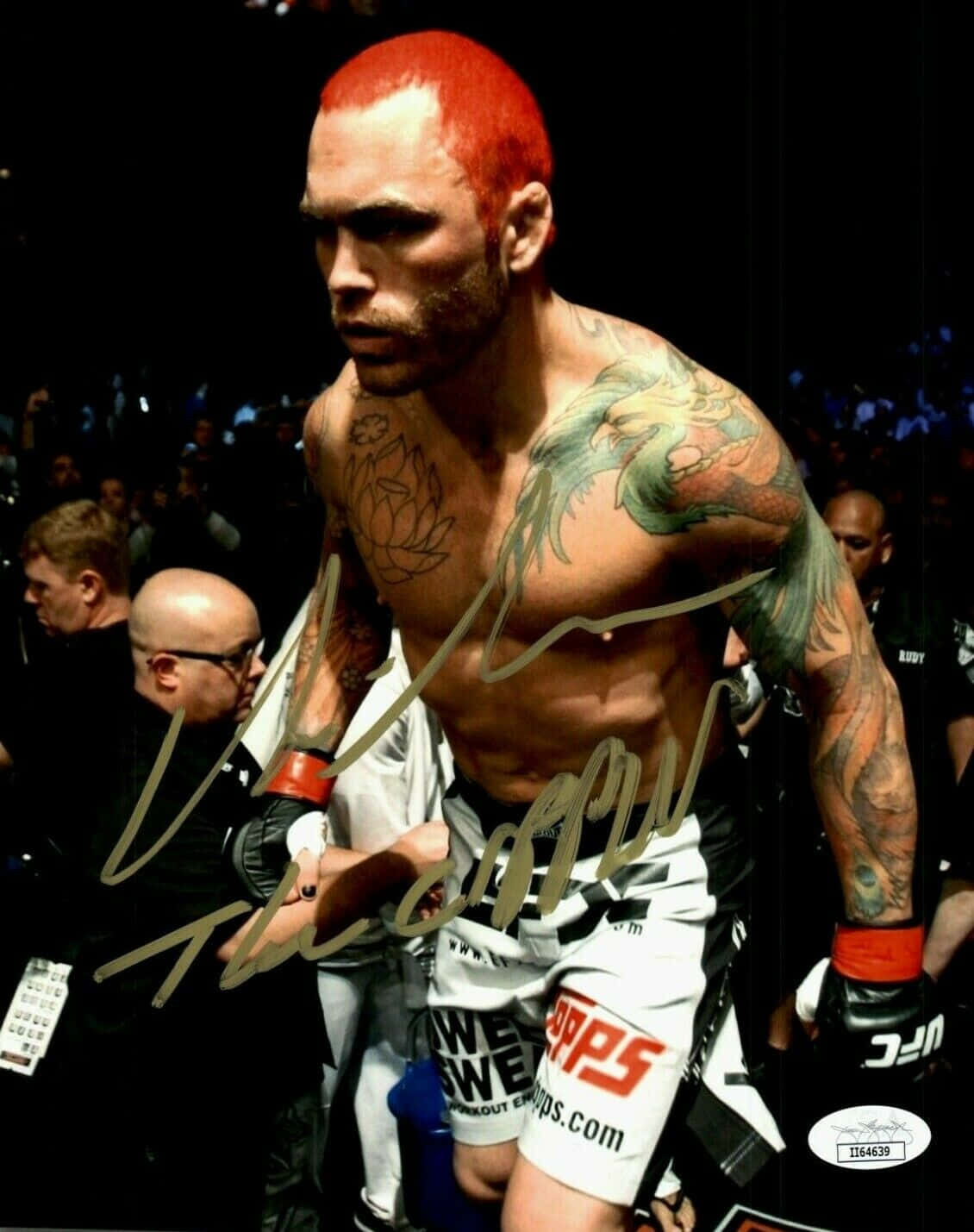 Chris Leben, red hair, dragon tattoos, HD Phone Wallpaper