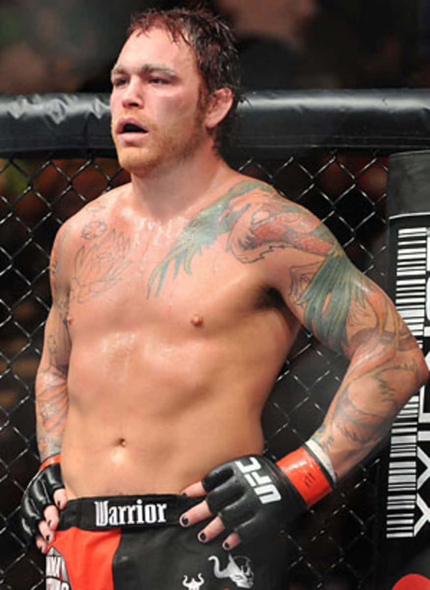 Chris Leben, octagon, MMA fighter, SD Phone Wallpaper
