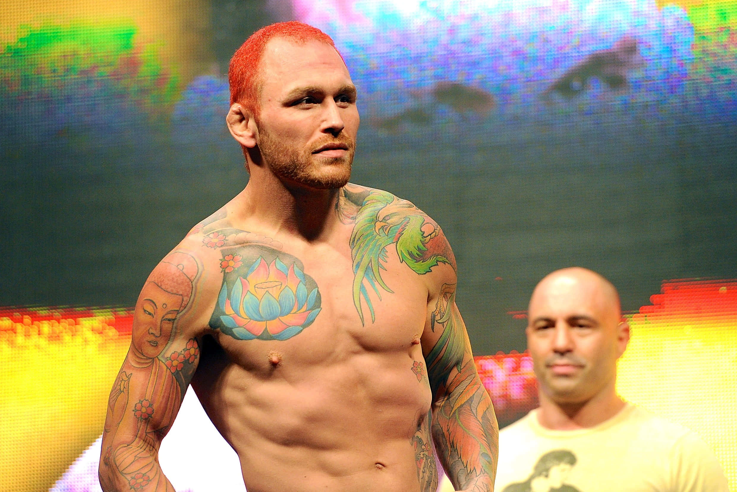 Chris Leben, red hair, shirtless, Full HD Desktop Wallpaper