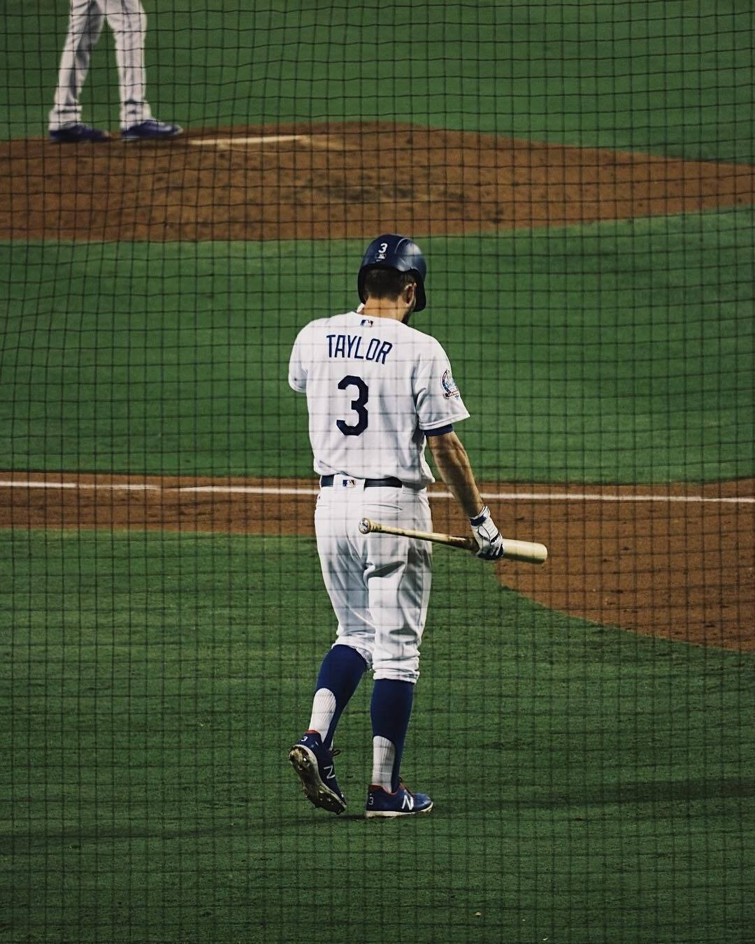 Chris Taylor, number 3, baseball field, HD Phone Wallpaper
