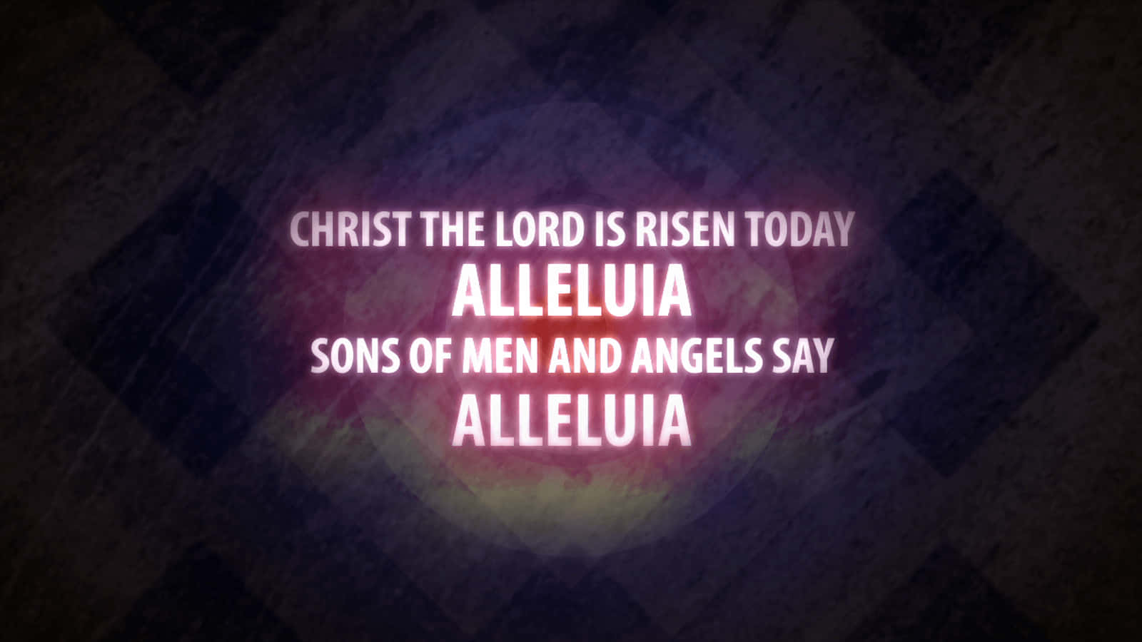 Christ Is Risen, glowing text, dark textured background, HD Desktop Wallpaper