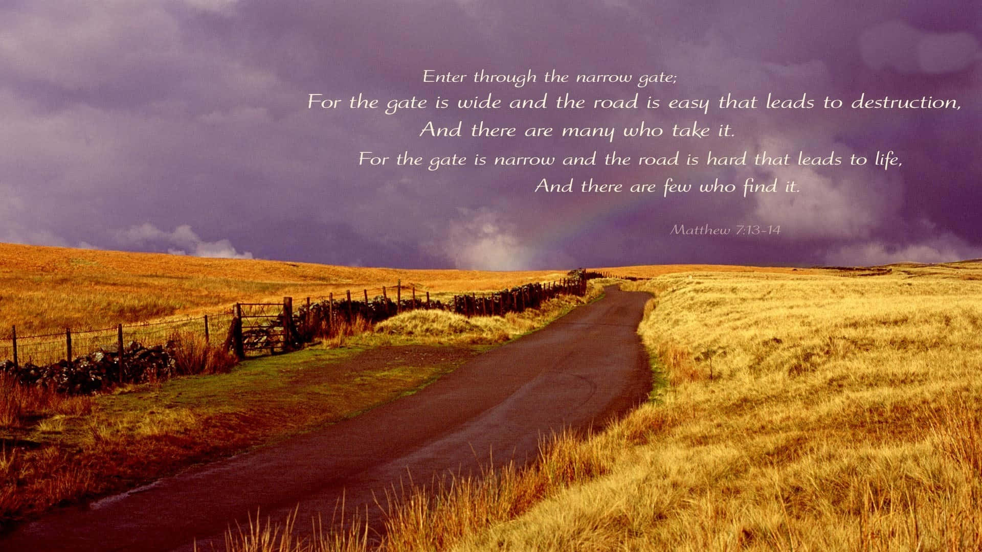 Christian Desktop, golden grasslands, purple sky, Full HD Desktop Wallpaper
