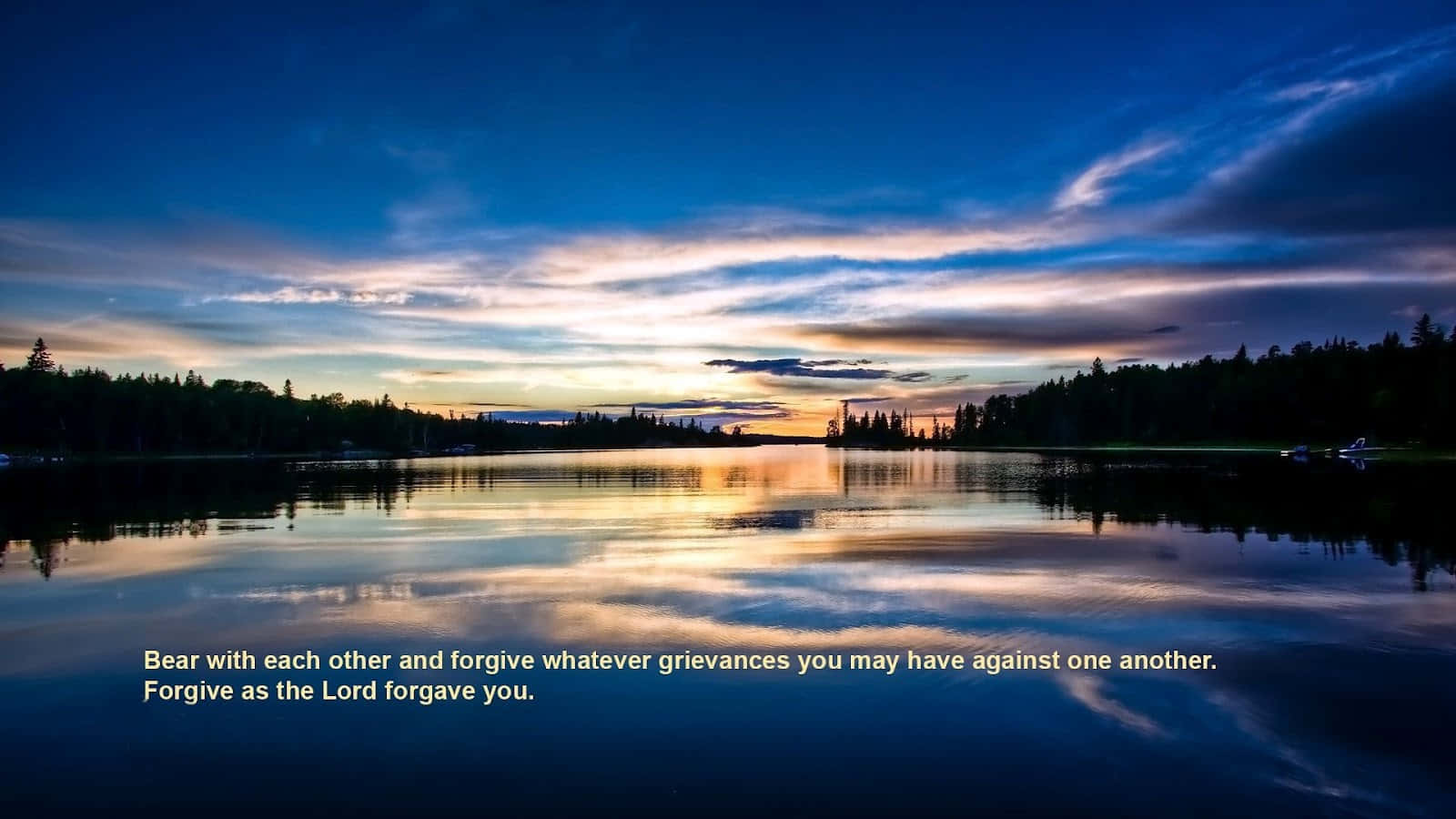 Christian Desktop, sunset, lake, HD Desktop Wallpaper