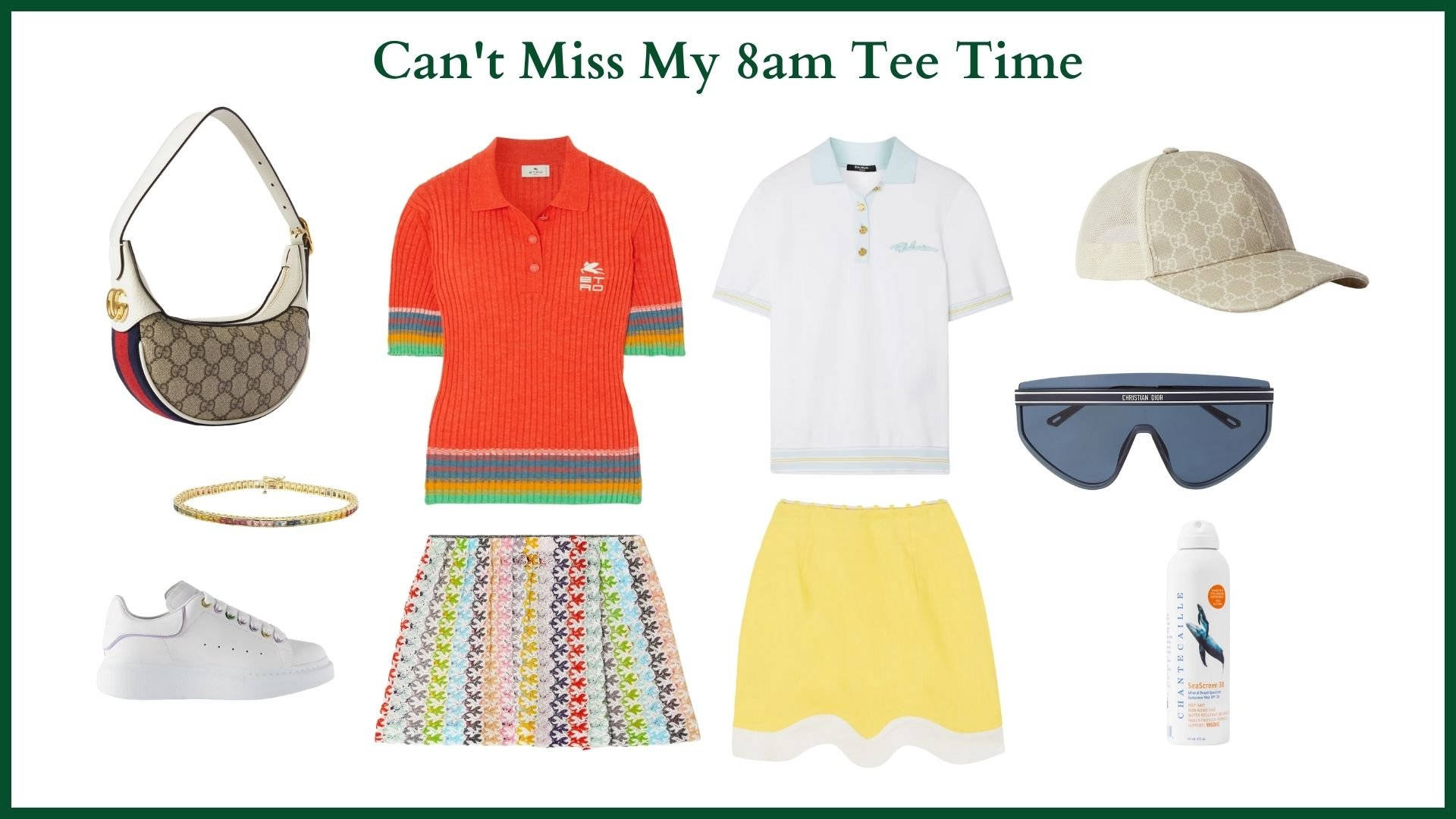 Christian Dior, golf outfit, colorful polo shirts, Full HD Desktop Wallpaper