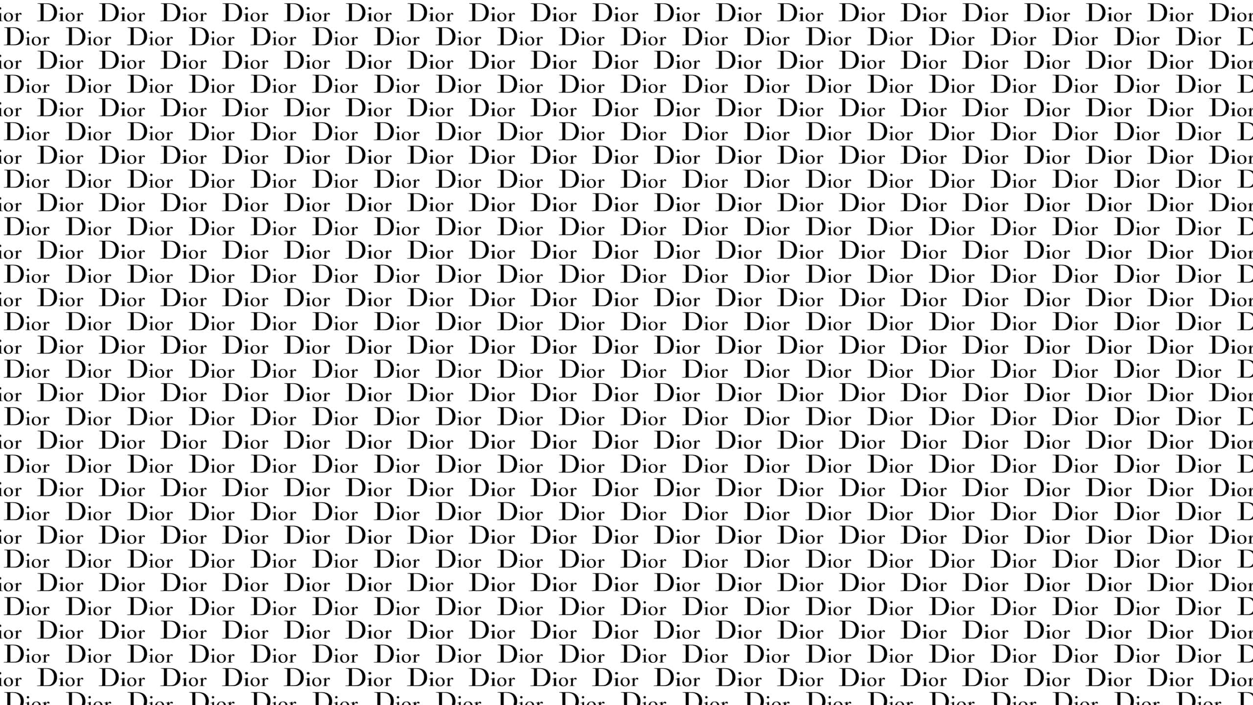 Christian Dior, Dior, bold black text, 2K Desktop Wallpaper