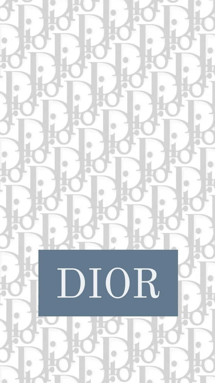 Christian Dior, Dior logo pattern, gray, HD Phone Wallpaper