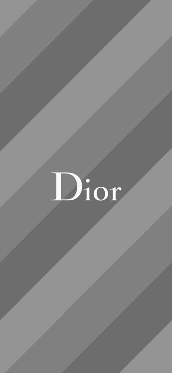 Christian Dior, Dior logo, gray stripes, SD Phone Wallpaper
